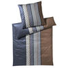 BETTWÄSCHE Cornflower Stripes Makosatin 135/200 cm  - Blau/Braun, Design, Textil (135/200cm) - Joop!
