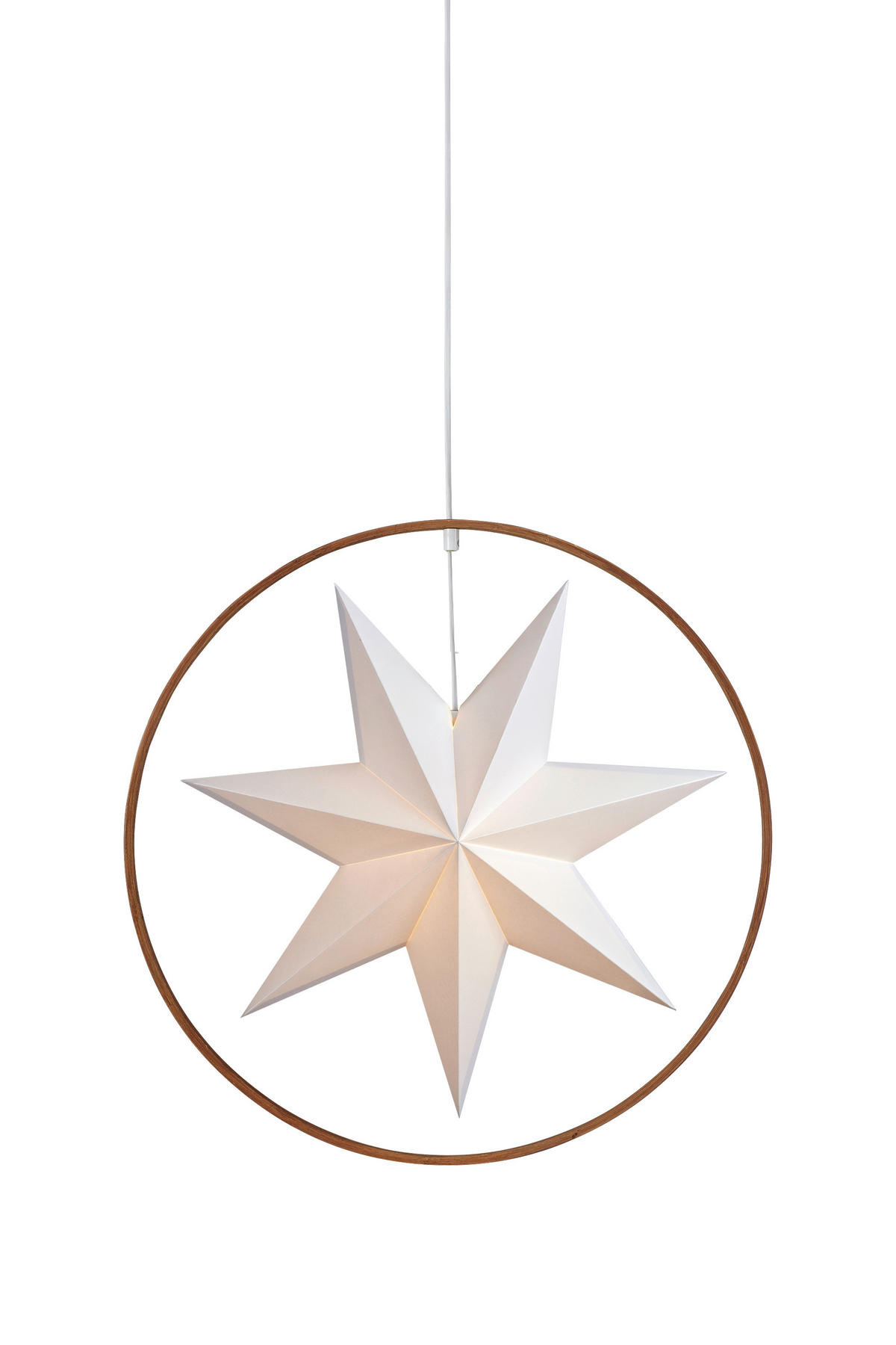 DEKOSTERN Speranza  - Hellbraun, Basics, Holz/Papier (17/17/50cm) - Markslöjd