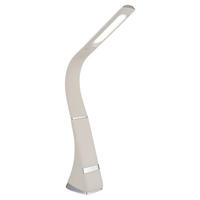 LED LAMPA NA PSACÍ STŮL, dotykový stmívač, 25/6.5/50 cm - bílá/černá, Basics, kov/plast (25/6.5/50cm)