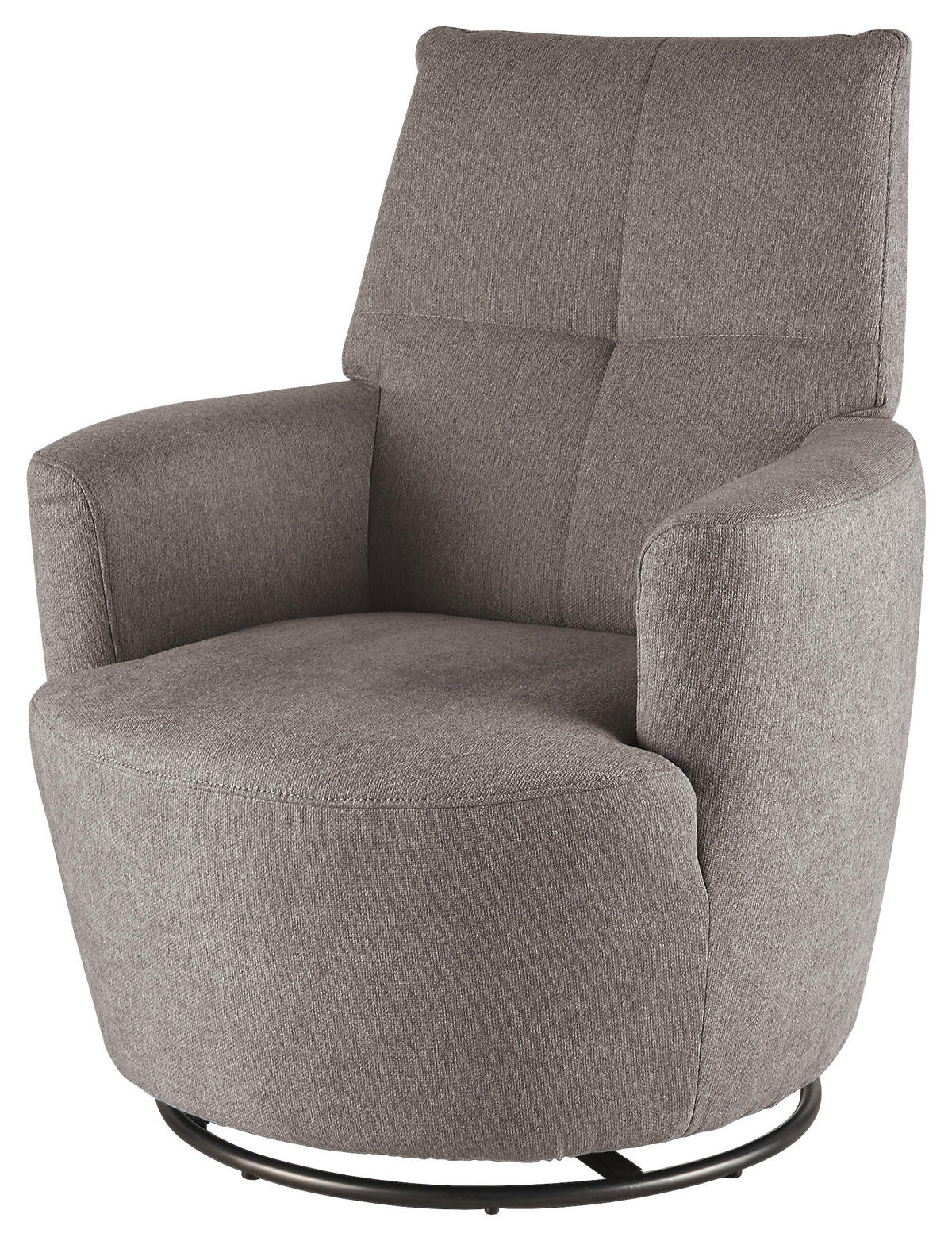 SESSEL Webstoff Grau    - Schwarz/Grau, Design, Textil/Metall (80/96/88cm) - SetOne by Musterring