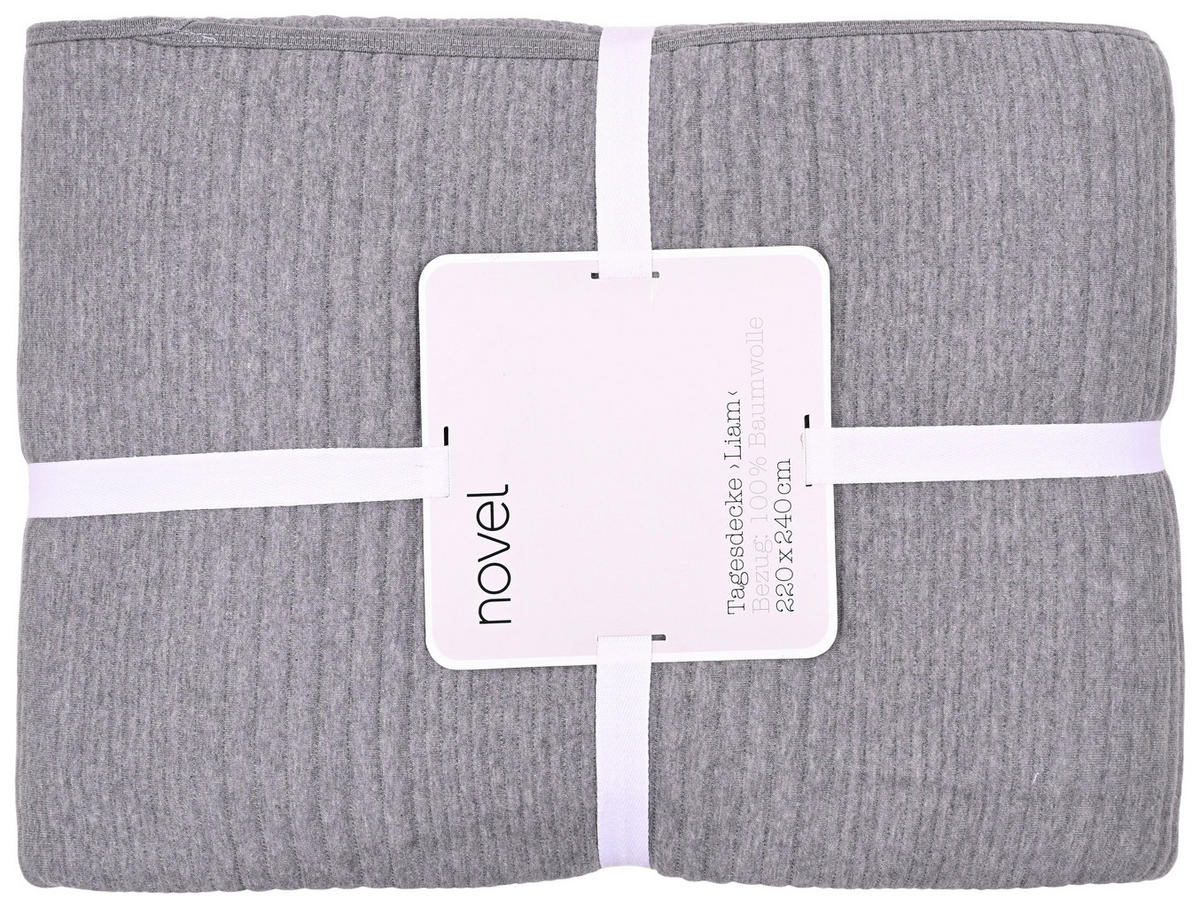 ÁGYTAKARÓ 220/240 cm  - szürke, textil (220/240cm) - Novel