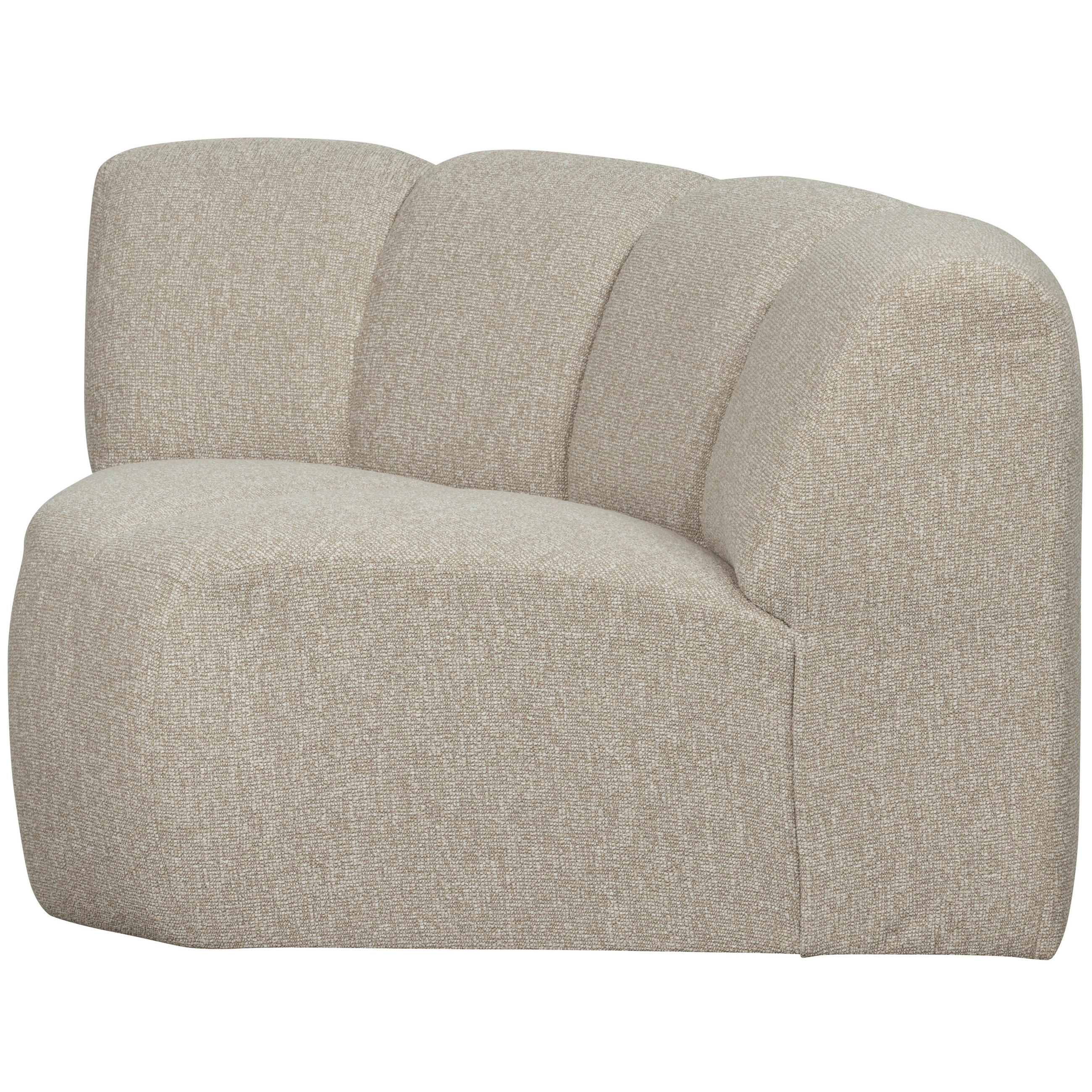 SOFAELEMENT Mojo Beige Bouclé  - Beige/Schwarz, MODERN, Kunststoff/Textil (110/74/110cm) - Livetastic