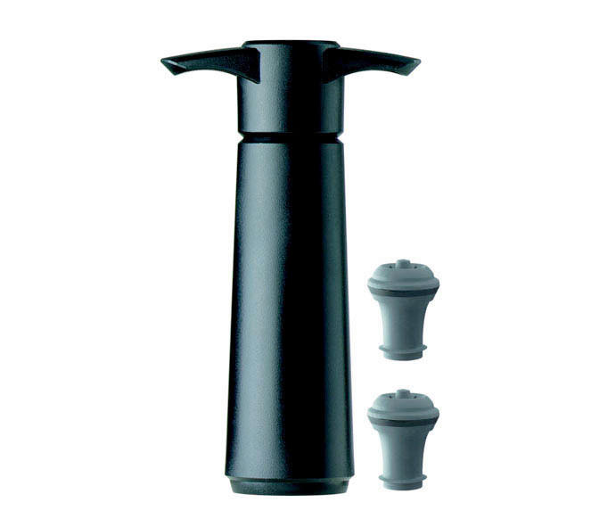 WEINPUMPE  - Schwarz, Basics, Kunststoff (8.50/4.30/22.30cm) - Vacu Vin