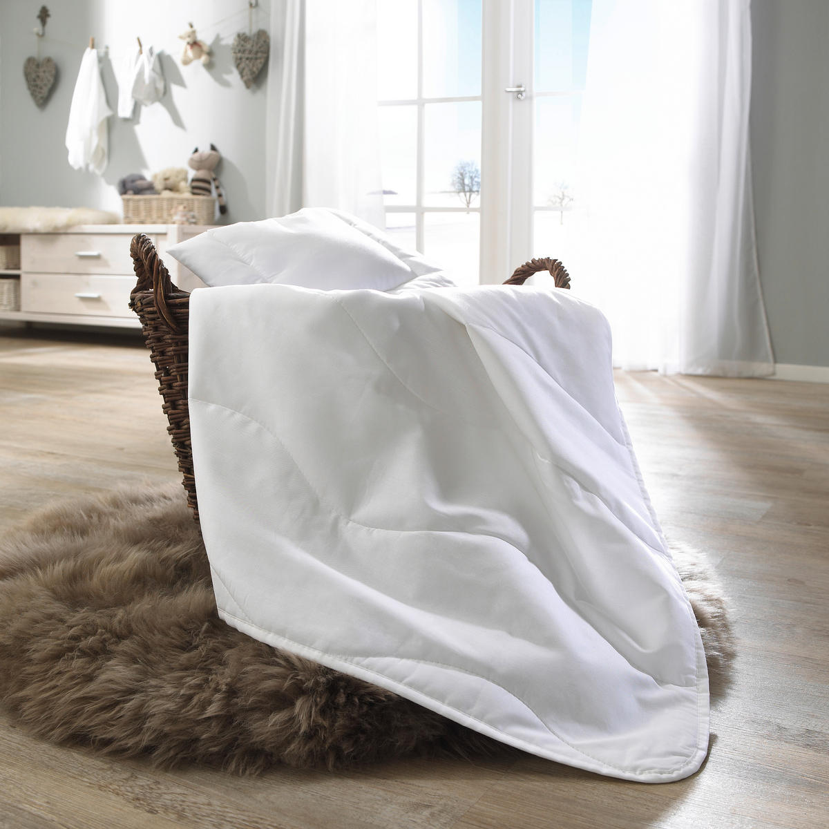 KINDERBETTSET 100/135 cm  - Weiß, Basics, Textil (100/135cm) - Patinio