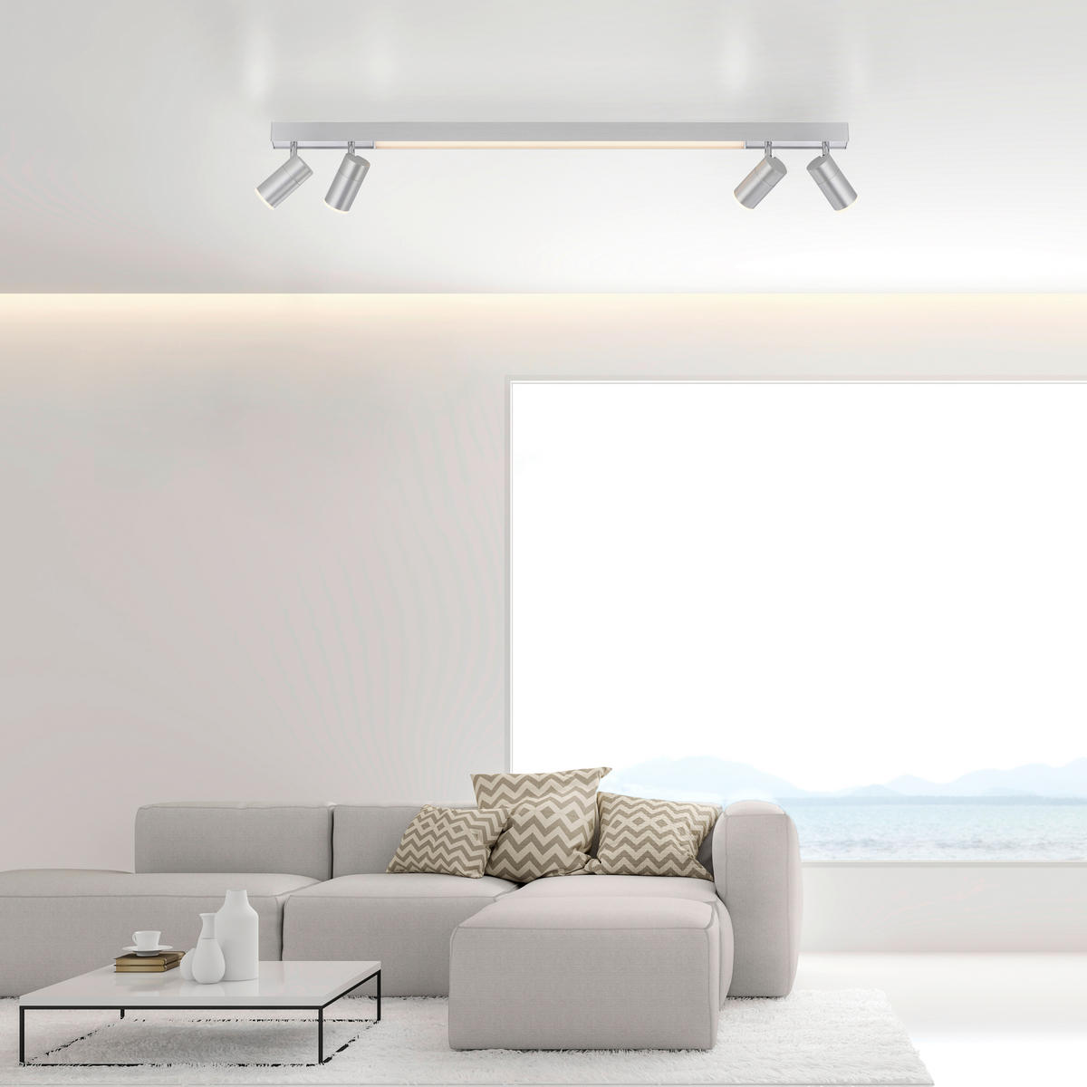LED-DECKENLEUCHTE Pure-Lines 120/19/5 cm   - Design, Kunststoff/Metall (120/19/5cm) - Neuhaus PURE