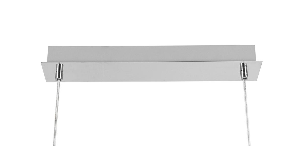 LED FÜGGŐLÁMPA 93/18/120 cm  - krómszínű, Design, műanyag/Üveg (93/18/120cm) - Ambiente