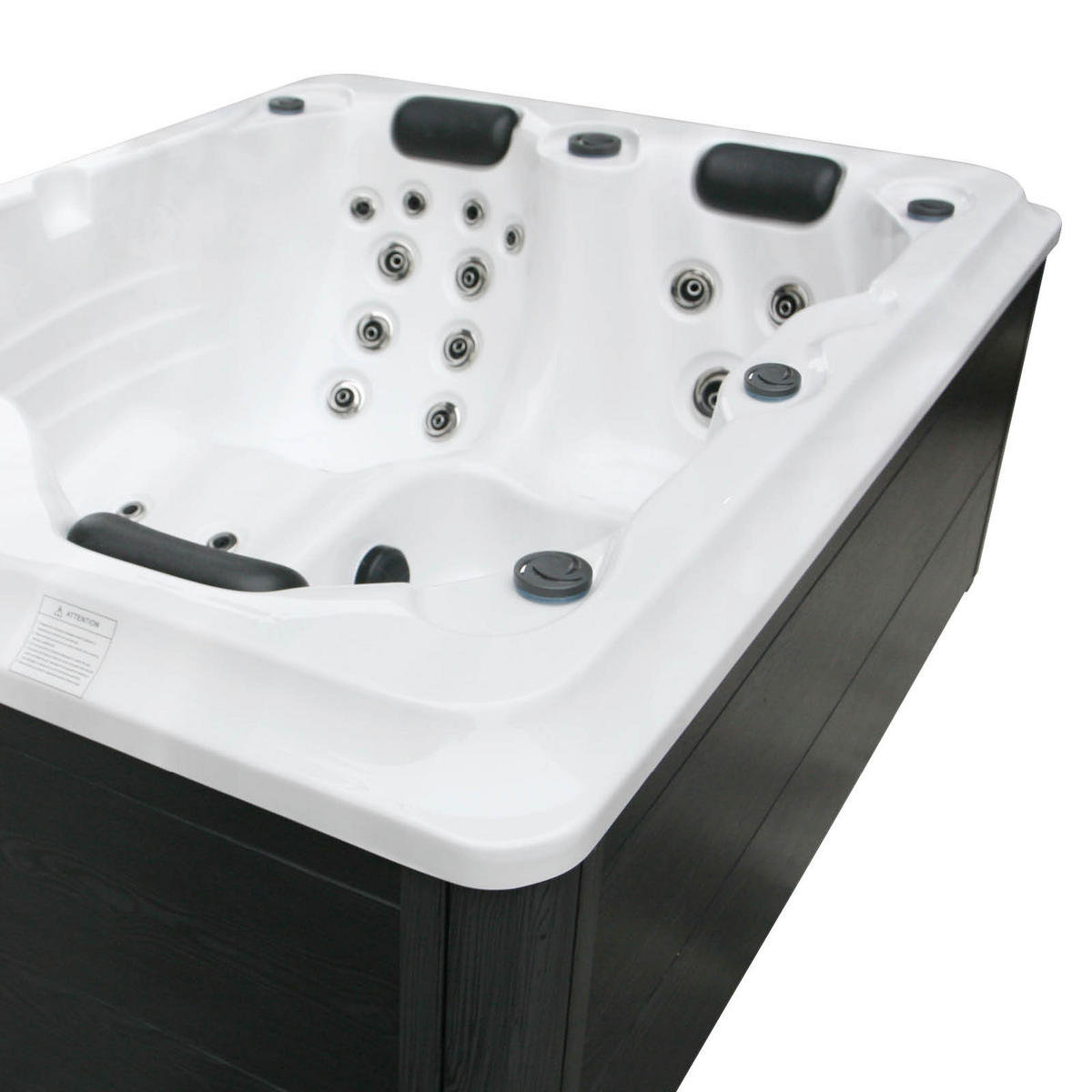 WHIRLPOOL XXL1952  - Silberfarben/Schwarz, Basics, Kunststoff (160/210/80cm)