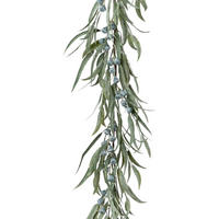DEKOPFLANZE 185 cm  - Grau/Grün, Basics, Kunststoff (185cm)
