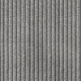 ECKSOFA Dunkelgrau Cord  - Dunkelgrau/Schwarz, KONVENTIONELL, Textil/Metall (266/180cm) - Hom`in