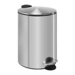 TRETEIMER 12 l  Metall  - Edelstahlfarben/Schwarz, Basics, Kunststoff/Metall (25/38,5cm) - Homeware