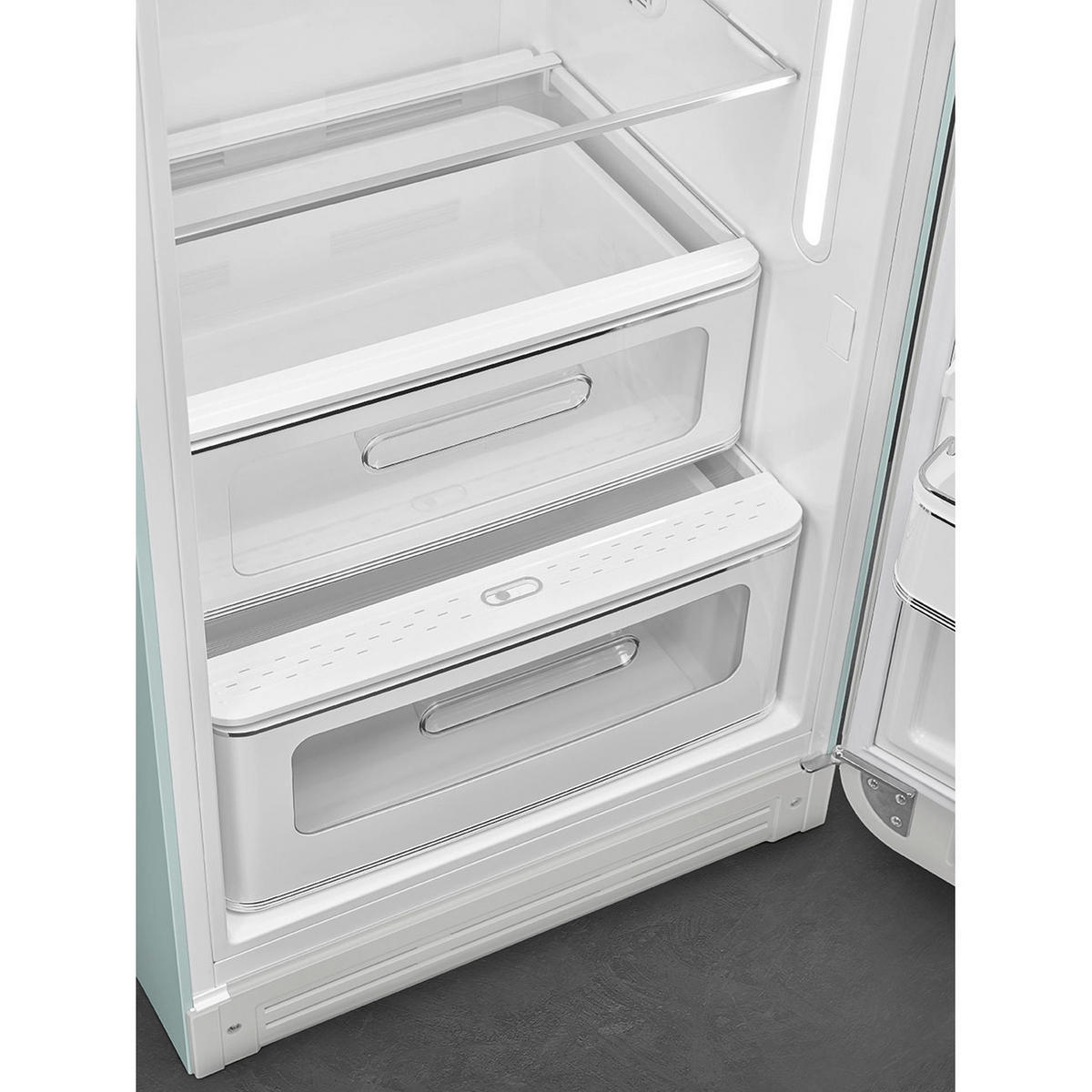 KÜHLSCHRANK 60,1/150/78,8 cm FAB28RDSA5  - Hellgrün, Basics, Glas/Metall (60,1/150/78,8cm) - SMEG