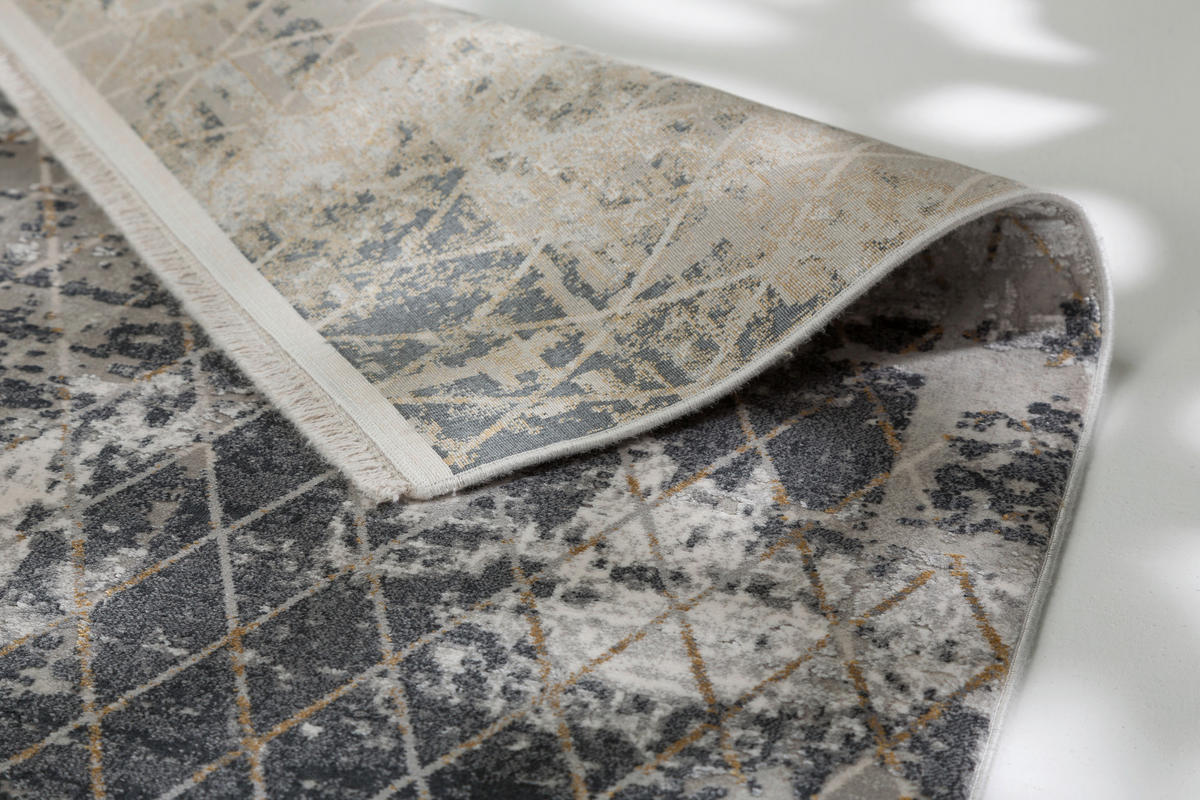 WEBTEPPICH 133/190 cm Vision Anthrazit  - Anthrazit, KONVENTIONELL, Textil (133/190cm) - Schöner Wohnen