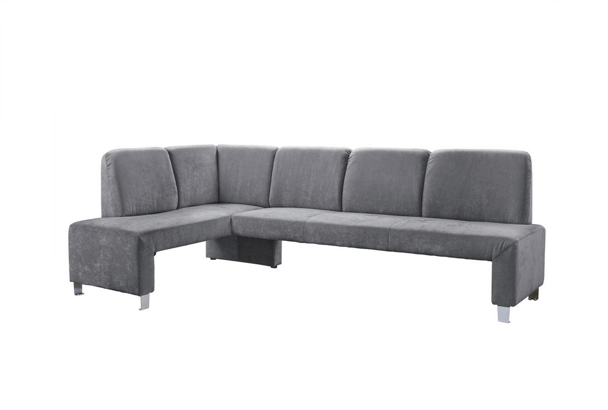 KLUPA KUTNA  antracit  drvo, tekstil, drvni materijal      - srebrne boje/antracit, Moderno, drvni materijal/drvo (244/157cm) - Livetastic