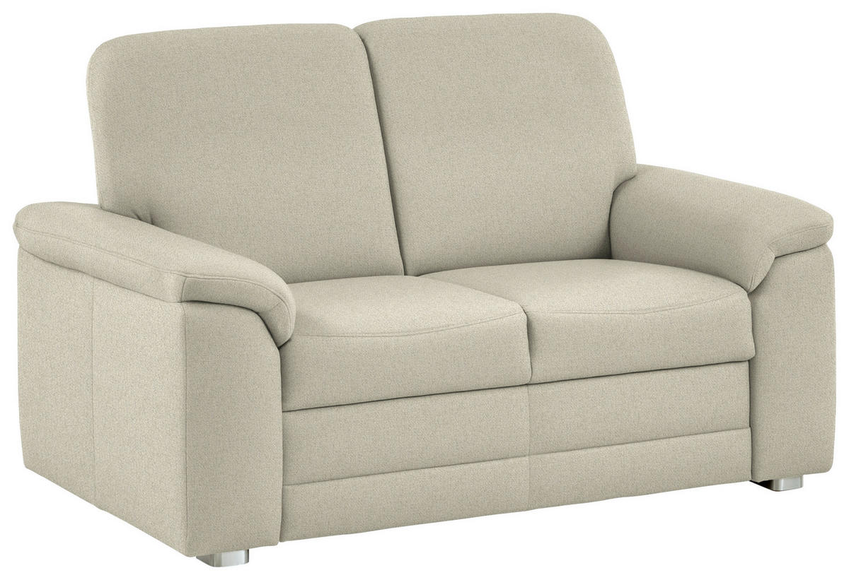 2-SITZER-SOFA Chenille Silberfarben  - Silberfarben/Alufarben, Konventionell, Textil/Metall (156/96/89cm) - Beldomo Comfort