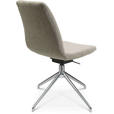 STUHL  in Aluminium Flachgewebe Metall, Textil  - Alufarben/Naturfarben, Design, Textil/Metall (46/81,5-84,5/55cm) - Johann Jakob