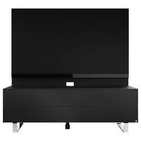 TV-ELEMENT - Chromfarben/Schwarz, MODERN, Glas/Holzwerkstoff (125,5/53,5/57cm) - Musterring