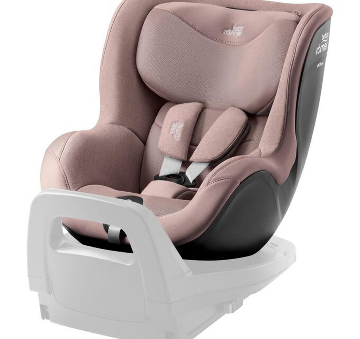 REBOARDER-KINDERSITZ Dualfix 5Z  - Mauve/Altrosa, Basics, Kunststoff/Textil (44/48/74cm) - Britax Römer