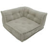 ECKELEMENT in gerippt   - Elfenbein, Design, Textil (80/43/80cm) - P & B