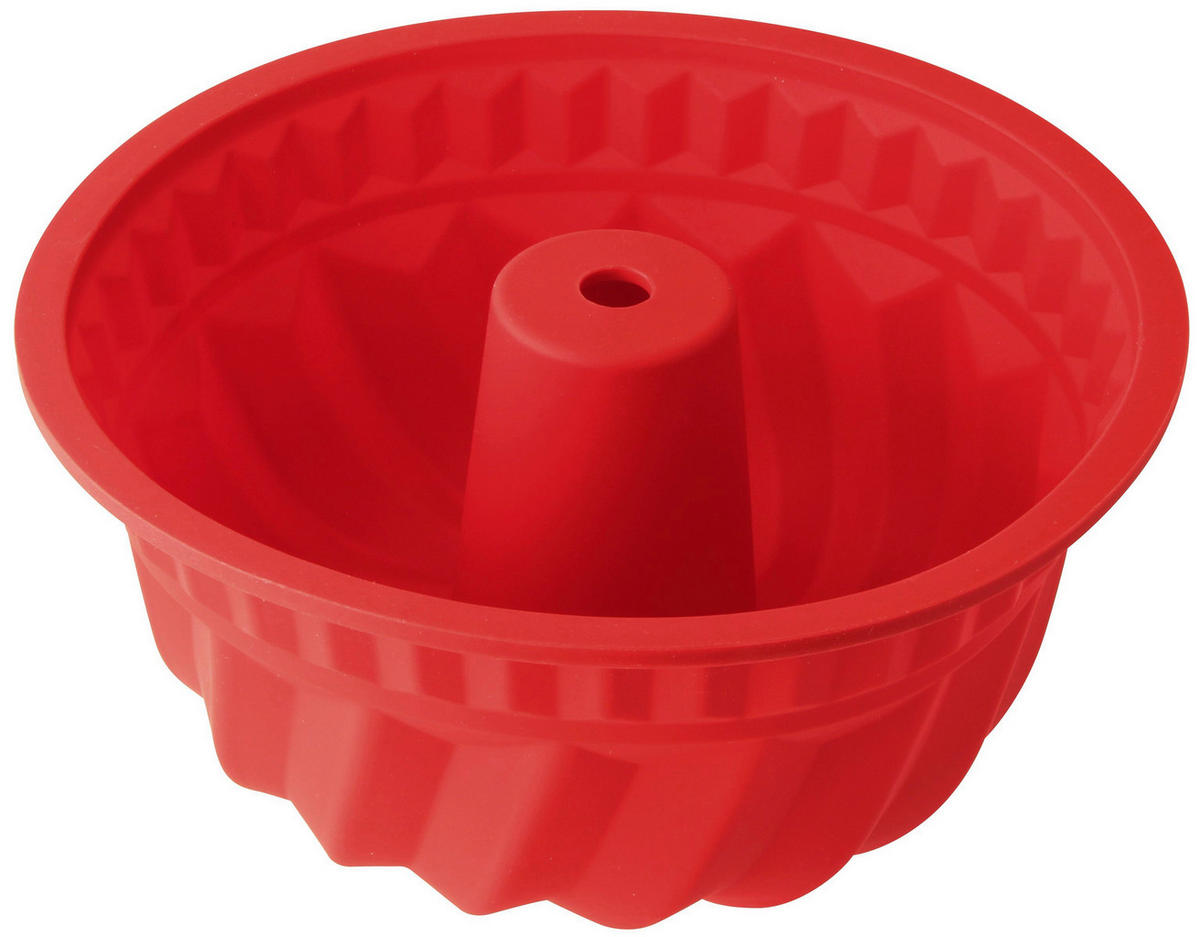 GUGELHUPFFORM  - Rot, Basics, Kunststoff (22cm) - Dr.Oetker
