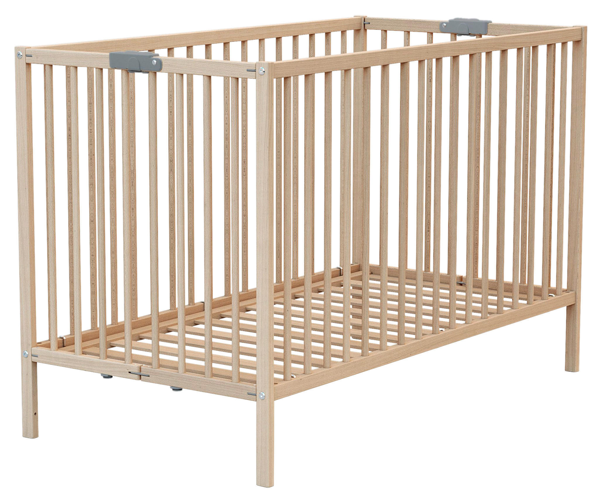 GITTERBETT Click  123,6/64,5/82 cm   - Naturfarben, Basics, Holz (123,6/64,5/82cm) - Jimmylee