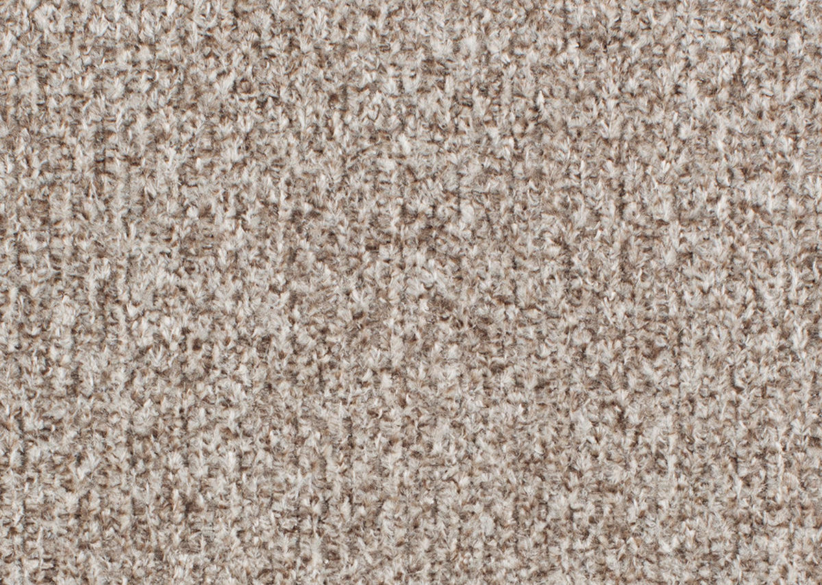 ECKSOFA in Chenille Hellbraun  - Hellbraun/Schwarz, Design, Textil/Metall (185/256cm) - Stylife