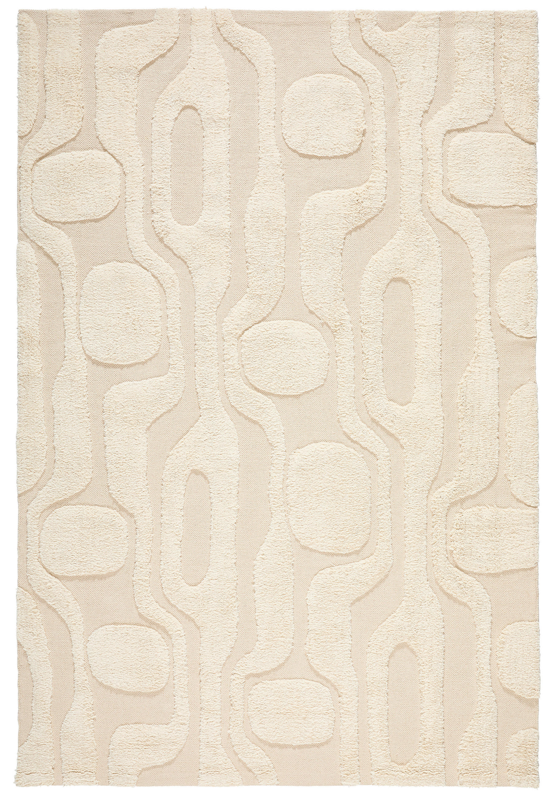 Novel Handwebteppich Beige 130x190 cm