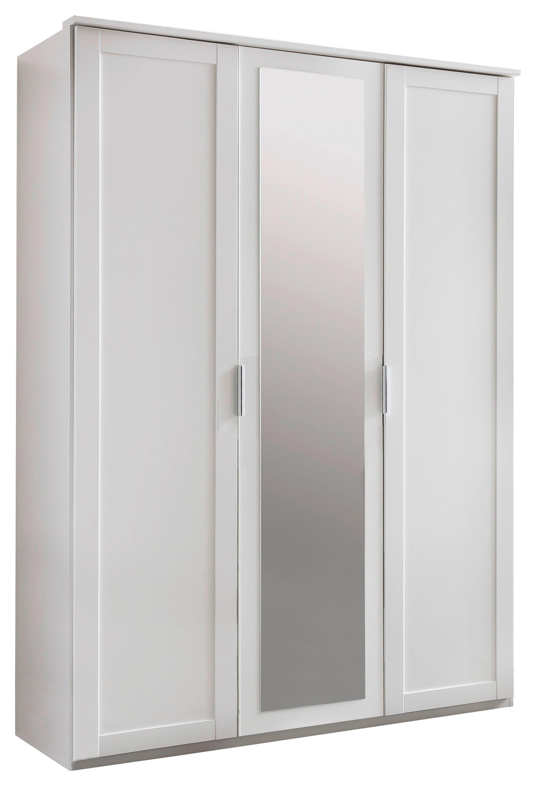 MID.YOU ŠATNÍ SKŘÍŇ SE ZRCADLEM, bílá,