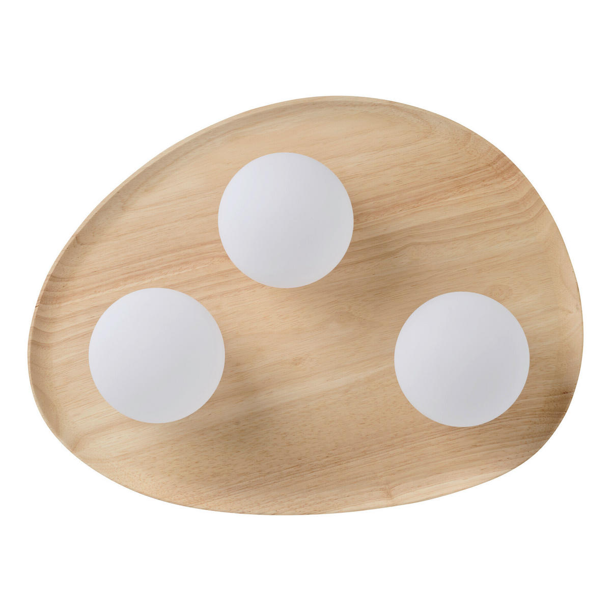 DECKENLEUCHTE    50/38,5/15,5 cm  - Naturfarben, Basics, Glas/Holz (50/38,5/15,5cm) - Osram