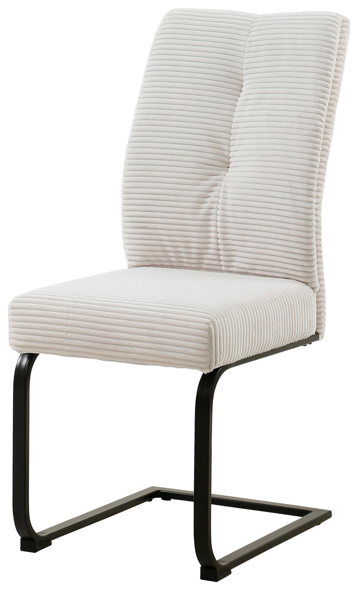 SCHWINGSTUHL  in Eisen Cord  - Creme/Schwarz, Design, Textil/Metall (44/99/62cm) - Carryhome