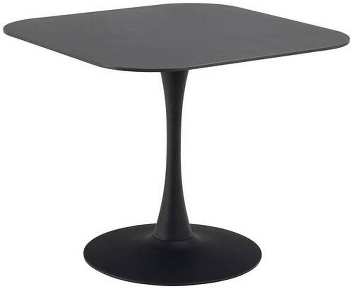 JÍDELNÍ STŮL, černá, 90/90/75 cm - černá, Design, kov/keramika (90/90/75cm) - MID.YOU