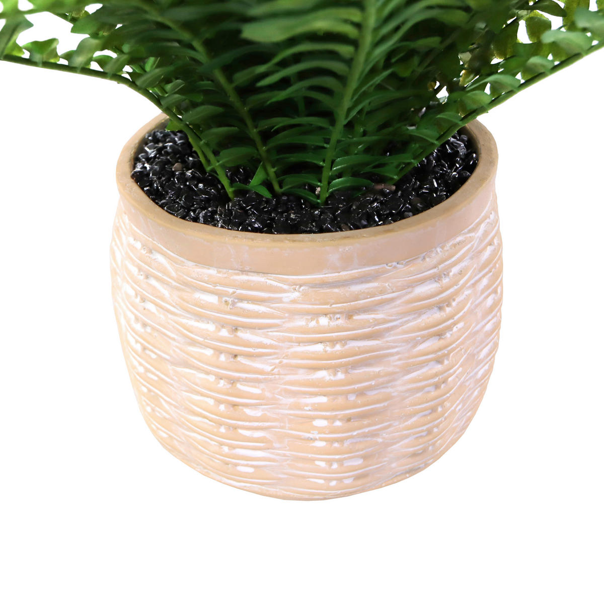 KUNSTPFLANZE Farn  - Terracotta/Grün, MODERN, Kunststoff (20/20/50cm) - MID.YOU