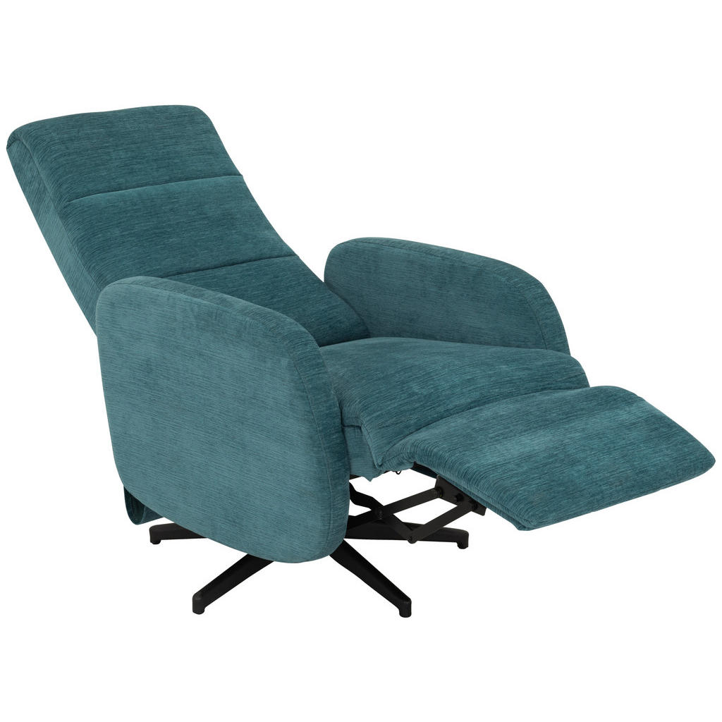 Thumbnail - Mid.you Relaxsessel, Blau, Textil, 67x108x72 cm, Sitzfläche 360° drehbar, Relaxfunktion, Wohnzimmer, Sessel, Relaxsessel