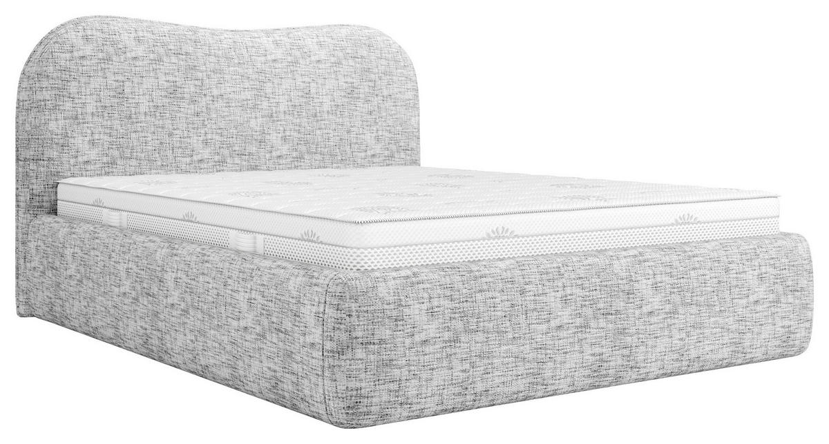 POLSTERBETT 180/200 cm  in Grau  - Grau, Modern, Holz/Holzwerkstoff (180/200cm) - MID.YOU