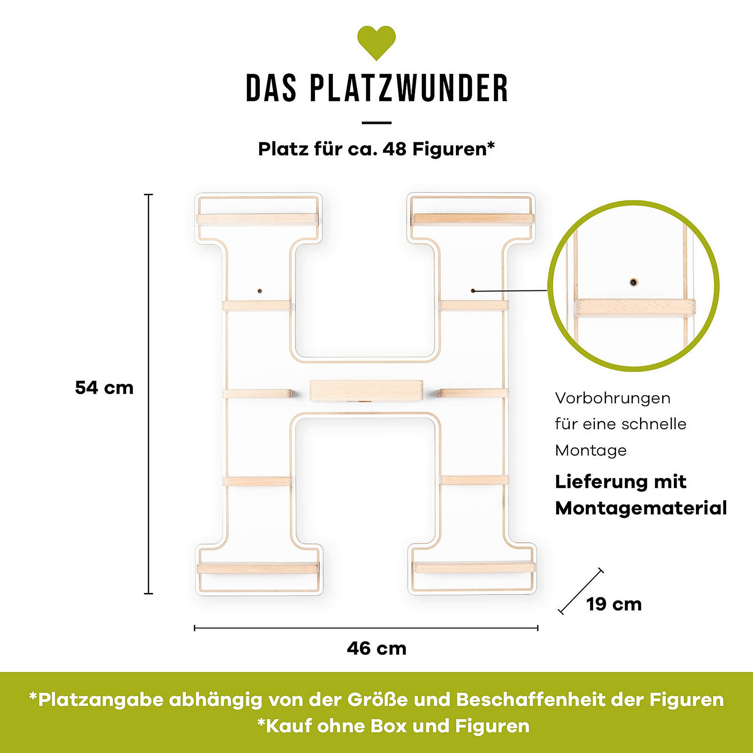 KINDERREGAL Weiß  - Weiß, MODERN, Holzwerkstoff (46/54/19cm) - MID.YOU