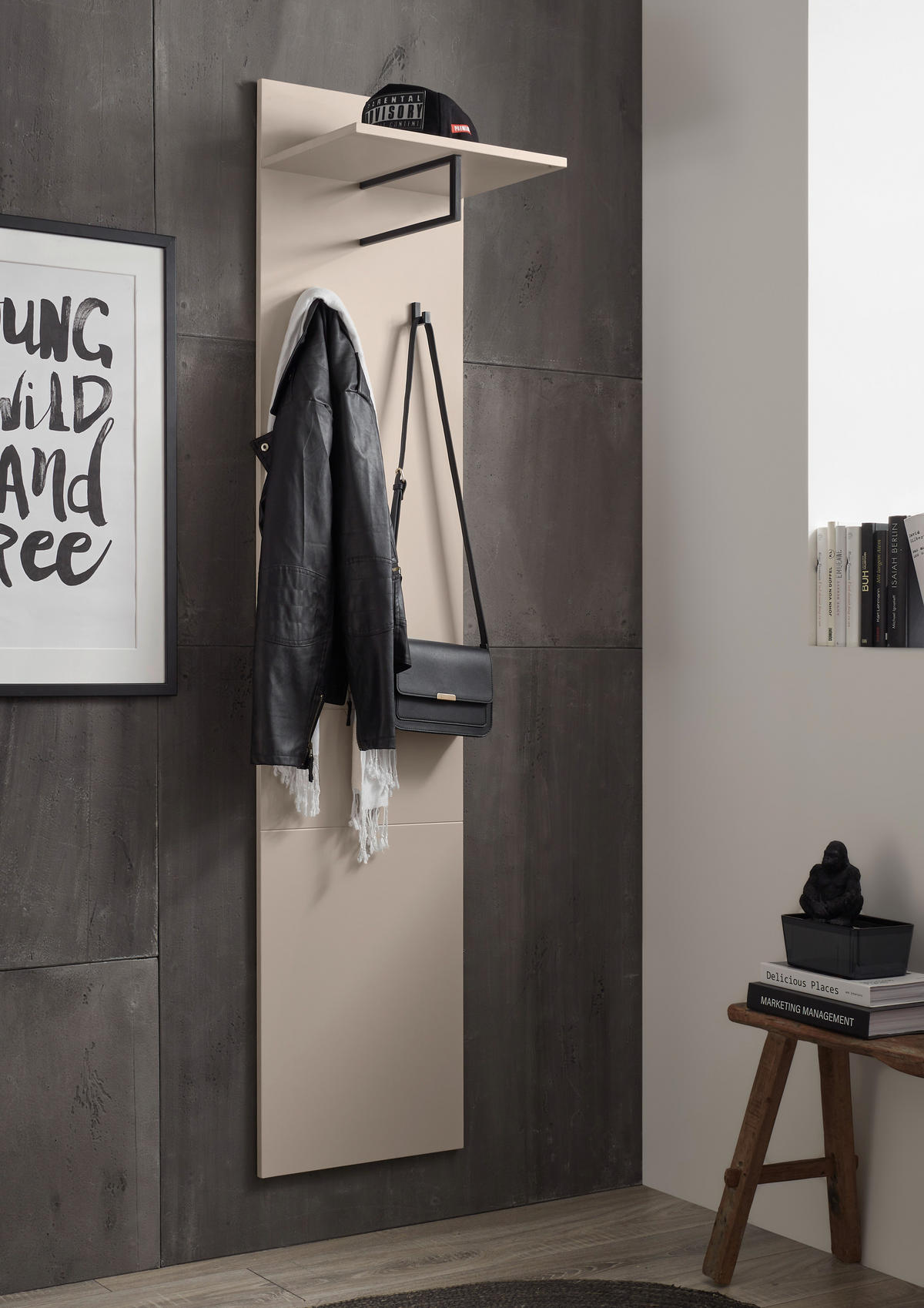 GARDEROBENPANEEL  in 40/180/30 cm  - Kaschmir, Design, Holzwerkstoff (40/180/30cm) - Voleo