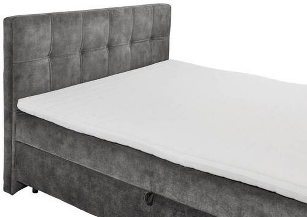 BOXBETT 160/200 cm  in Anthrazit  - Anthrazit/Schwarz, MODERN, Holzwerkstoff/Kunststoff (160/200cm) - MID.YOU