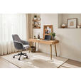 SCHREIBTISCH 140/60/75 cm Eichefarben  - Eichefarben, KONVENTIONELL, Holzwerkstoff/Metall (140/60/75cm) - Novel