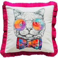 POTAH NA POLŠTÁŘ  45/45 cm - purpurová, Trend, textil (45/45cm) - Novel