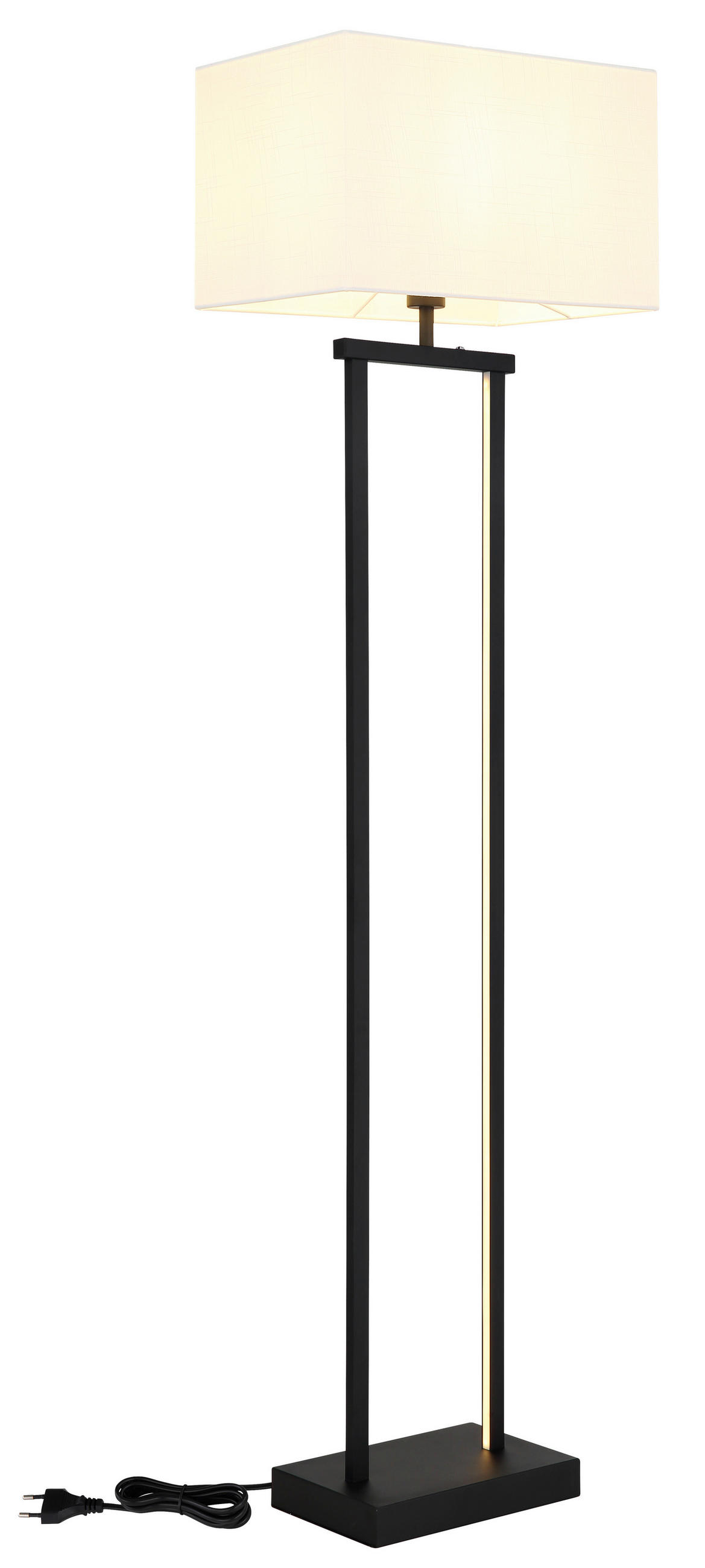 LED SVJETILJKA PODNA Sydney  - bijela/crna, Design, tekstil/metal (40/27/153cm) - Globo