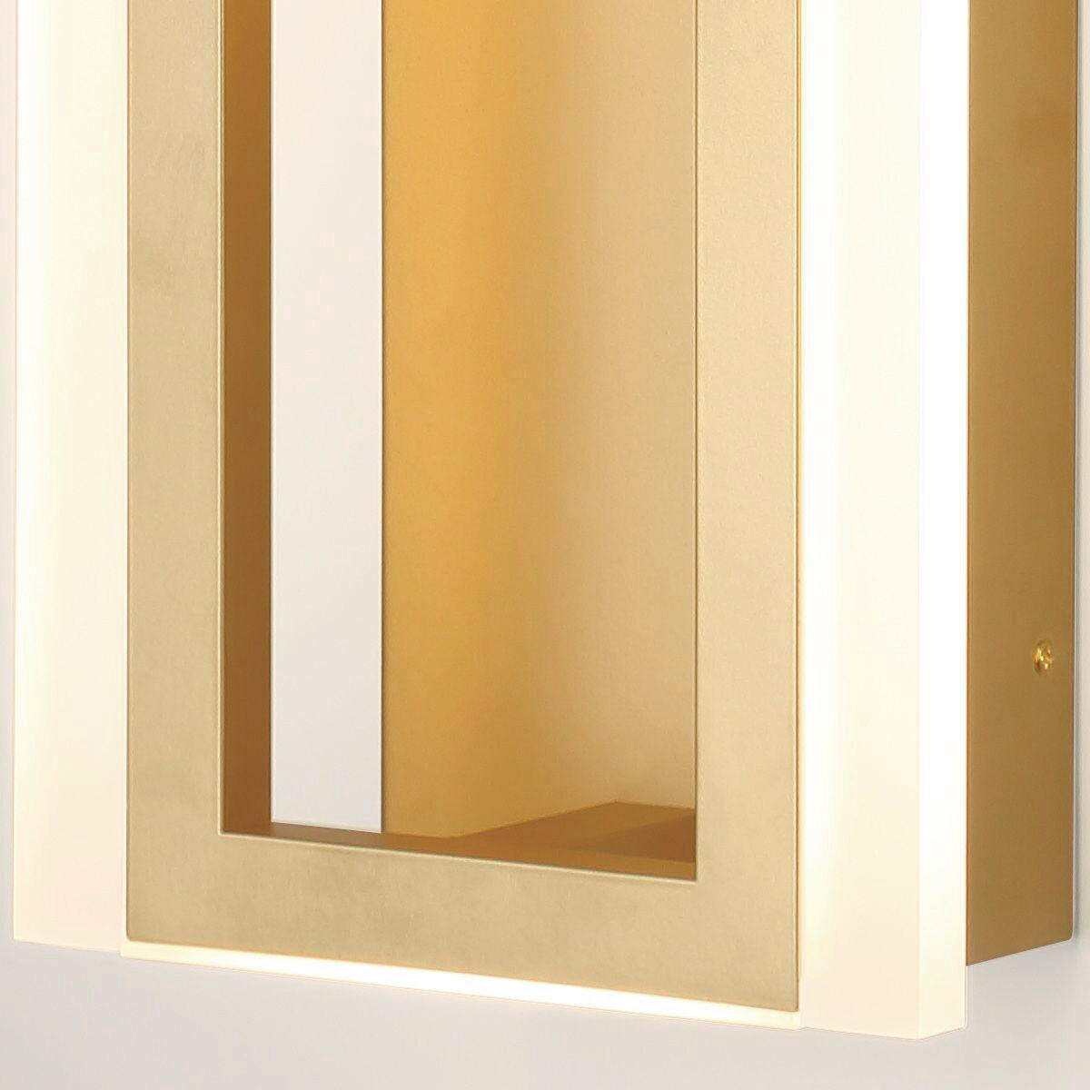 LED-WANDLEUCHTE - Goldfarben, Design, Kunststoff/Metall (40,6/17,6/10,2cm) - Elstead Lighting