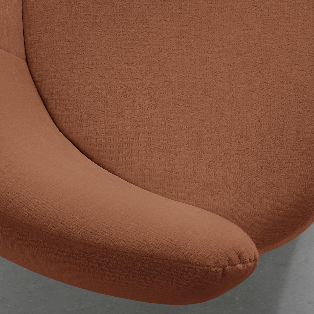 BIG SOFFA i chenille kopparfärgad  - svart/kopparfärgad, Modern, textil/plast (235/72/110cm) - MID.YOU