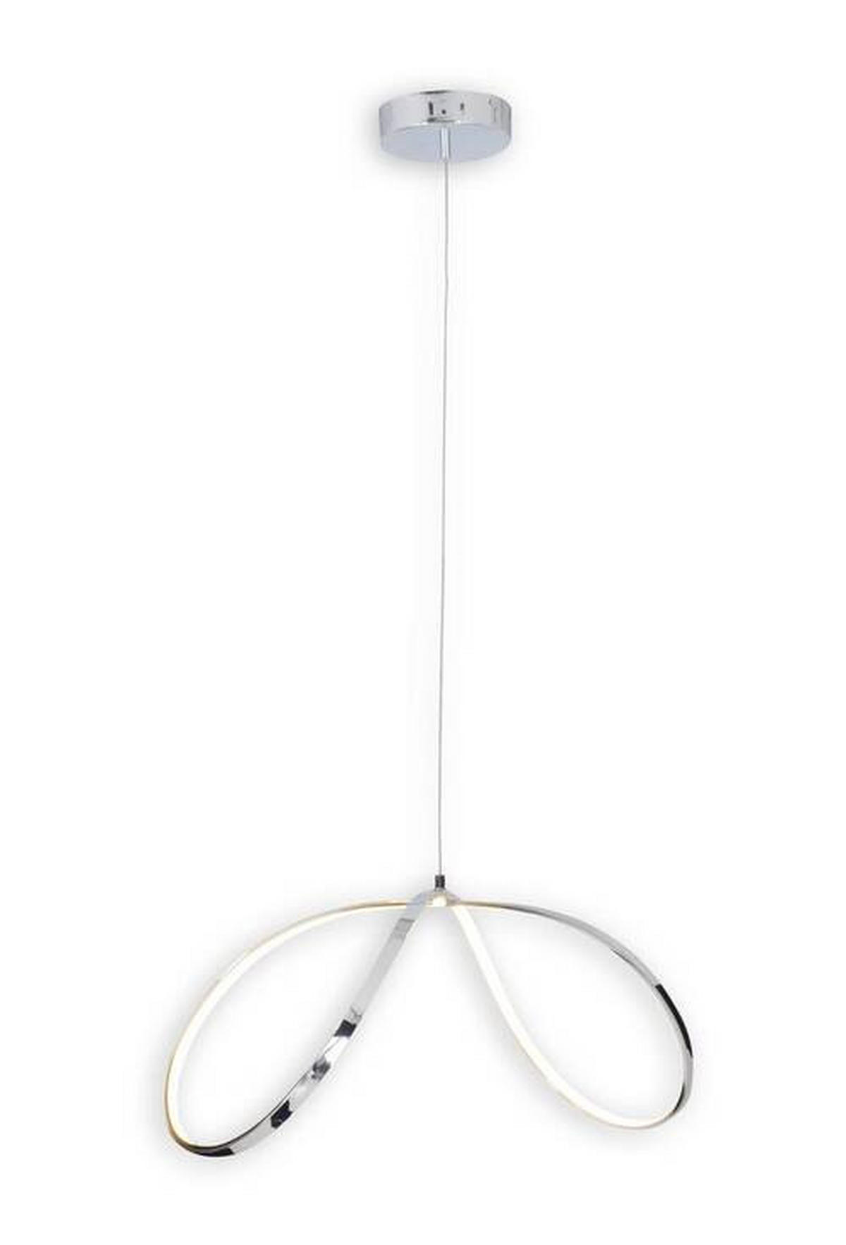 LED-HÄNGELEUCHTE LOOP LINE 72/32/120 cm   - Chromfarben, Design, Metall (72/32/120cm) - Näve