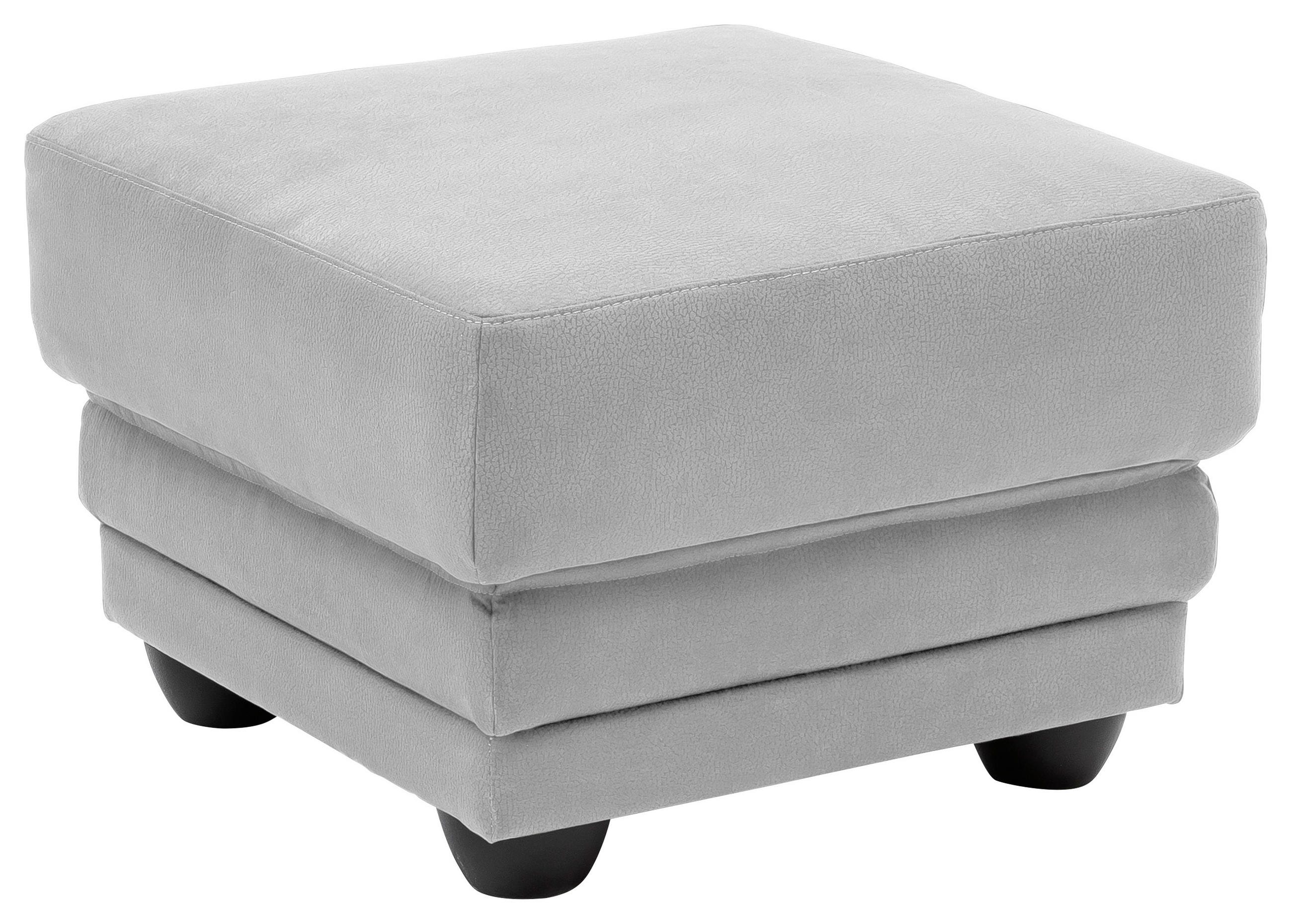 HOCKER in Textil Hellgrau  - Hellgrau/Schwarz, Design, Kunststoff/Textil (65/46/65cm) - Livetastic