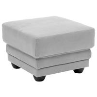 HOCKER in Textil Hellgrau  - Hellgrau/Schwarz, Design, Kunststoff/Textil (65/46/65cm) - Livetastic