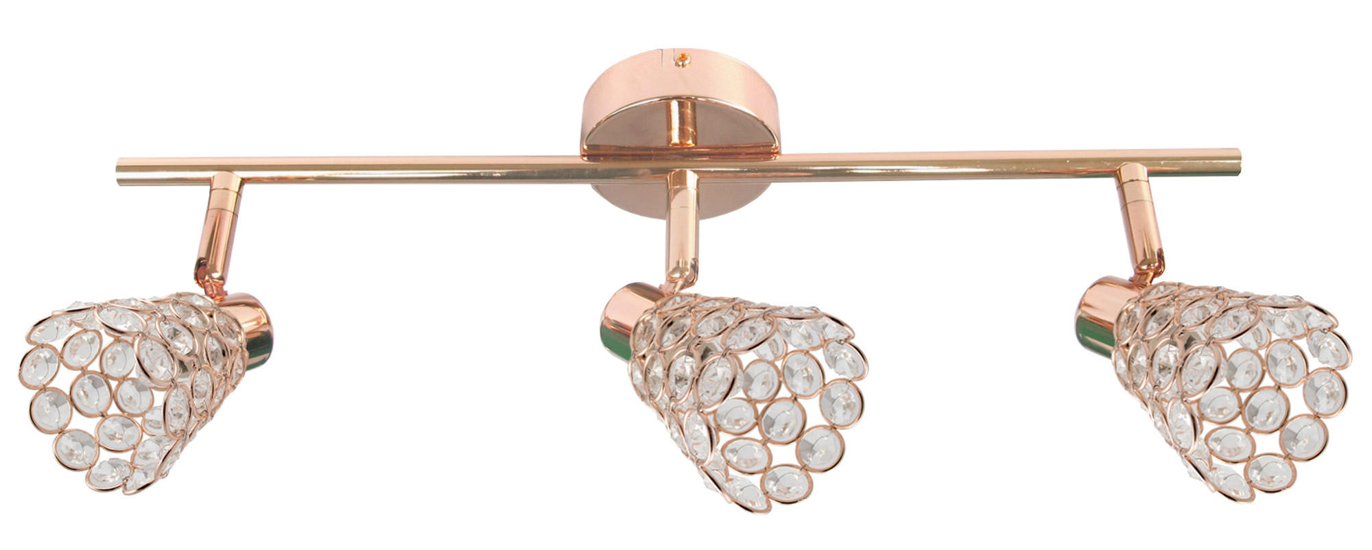 DECKENLEUCHTE Glossy 8/55/17 cm  - Roségold, KONVENTIONELL, Metall (8/55/17cm)