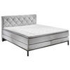 BOXSPRINGBETT 160/200 cm  in Silberfarben  - Silberfarben/Schwarz, Konventionell, Textil/Metall (160/200cm) - Carryhome
