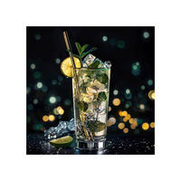TABLOU PE STICLĂ 30/30 cm  - verde închis/negru, Basics, sticlă/hârtie (30/30cm) - Monee