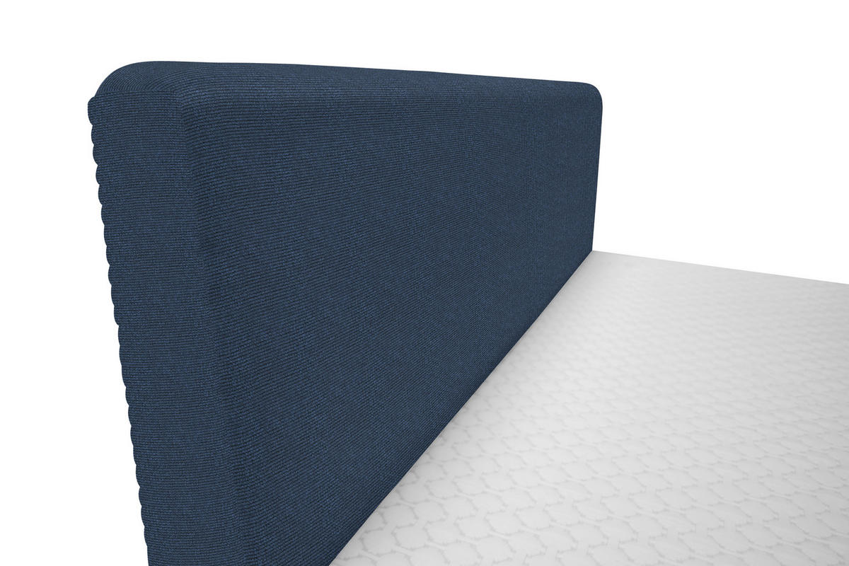 BOXBETT 140/200 cm  in Blau  - Blau/Schwarz, Design, Holz/Holzwerkstoff (140/200cm) - Xora