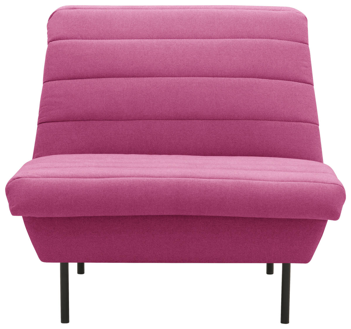 SESSEL Flachgewebe Rosa    - Schwarz/Rosa, Design, Textil/Metall (92/92/103cm) - LOOKS by W.Joop