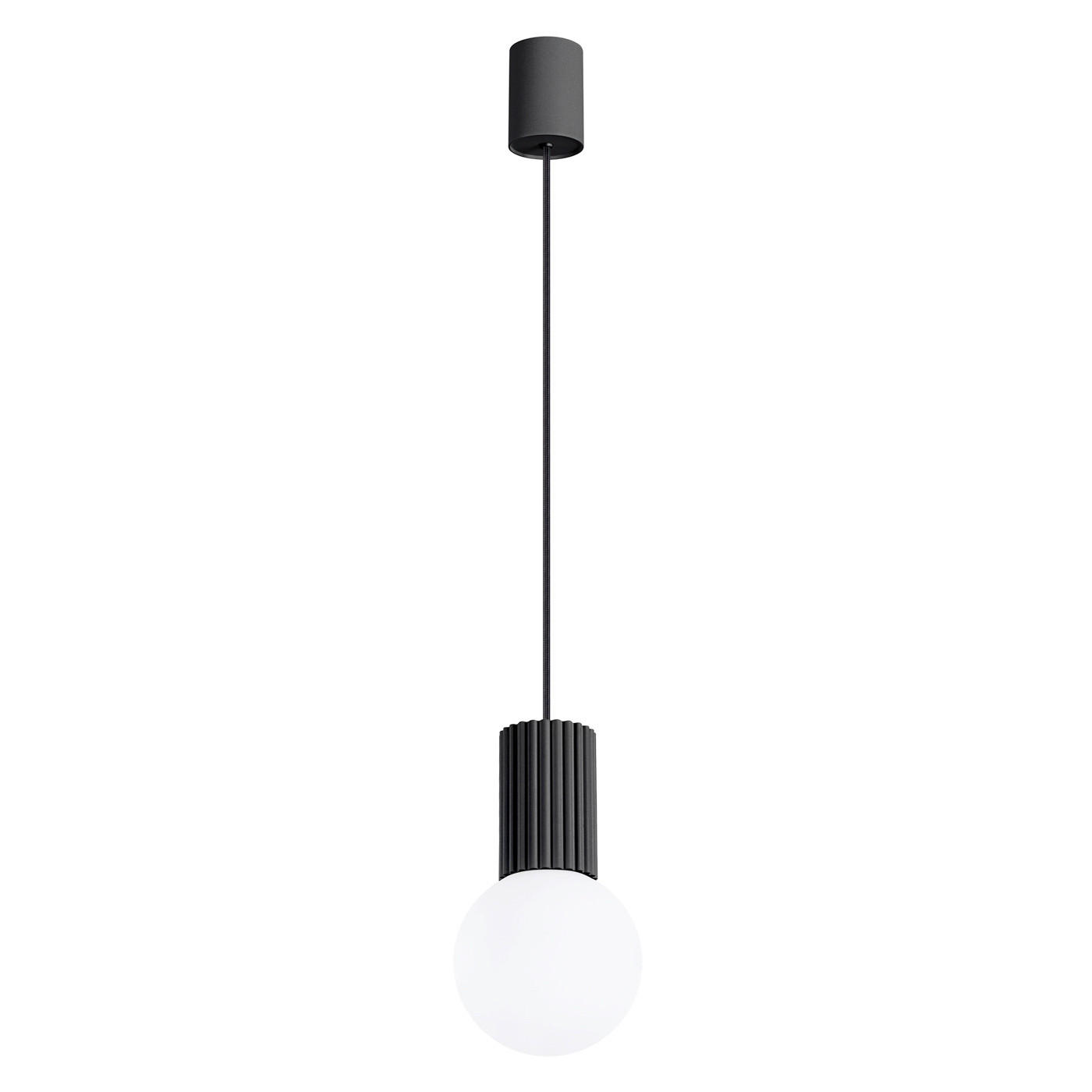 XXXLutz Pendelleuchte Halo Schwarz 12x120x12 cm